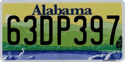 AL license plate 63DP397