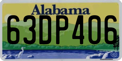 AL license plate 63DP406