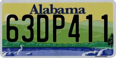 AL license plate 63DP411