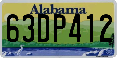 AL license plate 63DP412