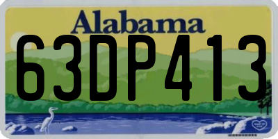 AL license plate 63DP413
