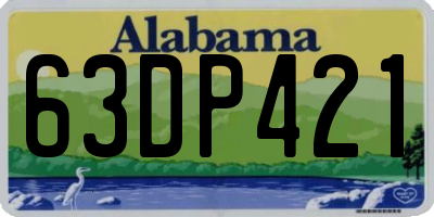 AL license plate 63DP421