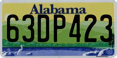 AL license plate 63DP423