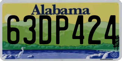 AL license plate 63DP424