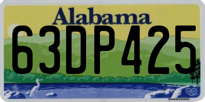 AL license plate 63DP425