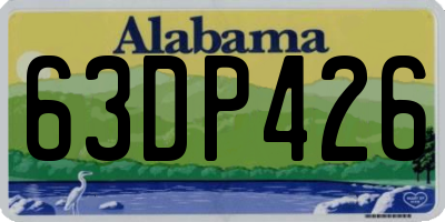 AL license plate 63DP426