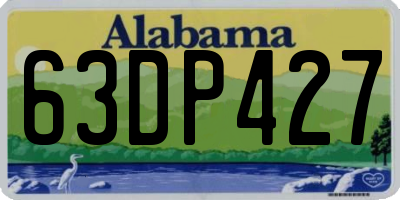 AL license plate 63DP427
