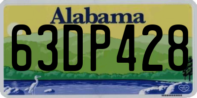 AL license plate 63DP428