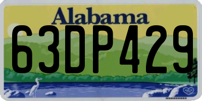 AL license plate 63DP429