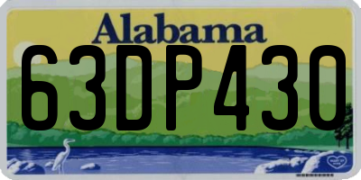 AL license plate 63DP430
