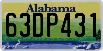 AL license plate 63DP431