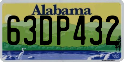 AL license plate 63DP432