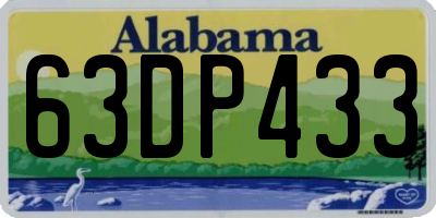 AL license plate 63DP433