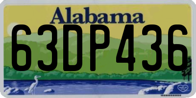 AL license plate 63DP436
