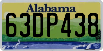 AL license plate 63DP438
