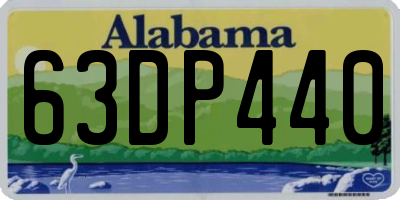AL license plate 63DP440