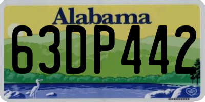 AL license plate 63DP442