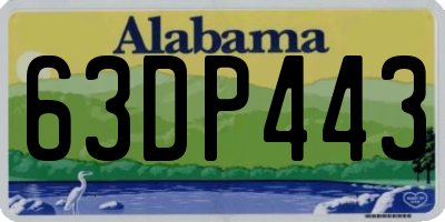 AL license plate 63DP443