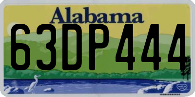 AL license plate 63DP444