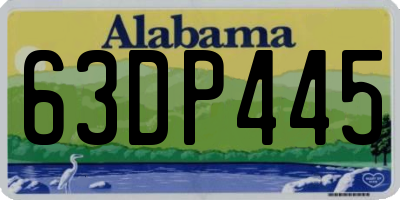 AL license plate 63DP445