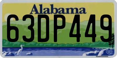 AL license plate 63DP449