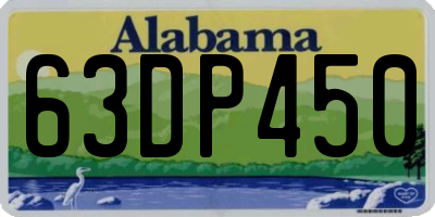 AL license plate 63DP450
