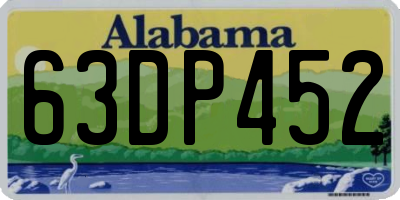 AL license plate 63DP452