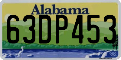 AL license plate 63DP453