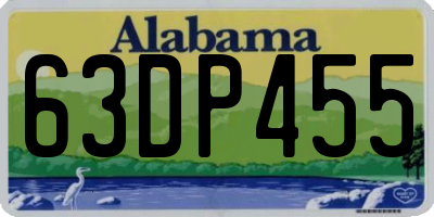AL license plate 63DP455