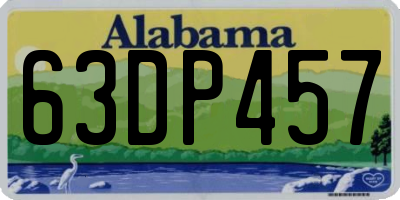 AL license plate 63DP457