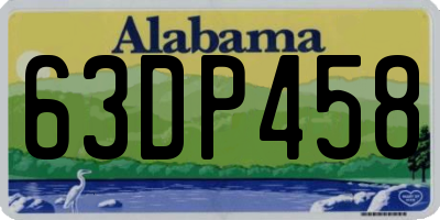 AL license plate 63DP458