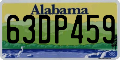 AL license plate 63DP459