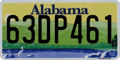 AL license plate 63DP461