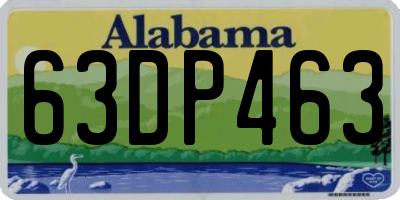 AL license plate 63DP463