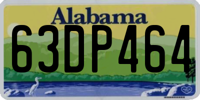 AL license plate 63DP464