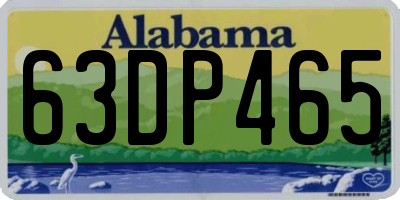AL license plate 63DP465