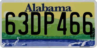 AL license plate 63DP466