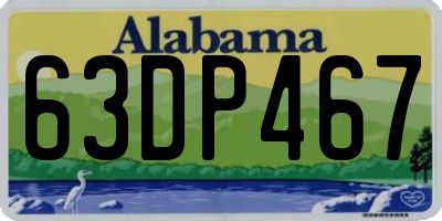 AL license plate 63DP467