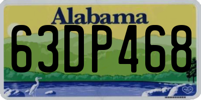 AL license plate 63DP468