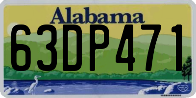 AL license plate 63DP471