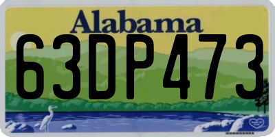 AL license plate 63DP473