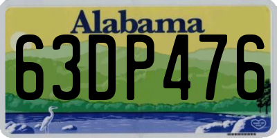 AL license plate 63DP476