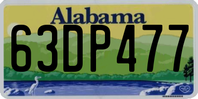 AL license plate 63DP477