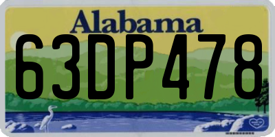 AL license plate 63DP478