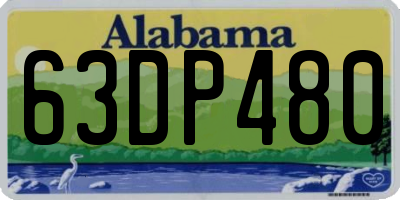 AL license plate 63DP480