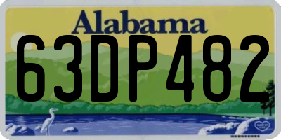 AL license plate 63DP482