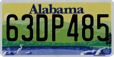 AL license plate 63DP485