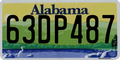 AL license plate 63DP487