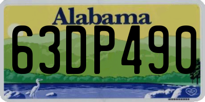 AL license plate 63DP490