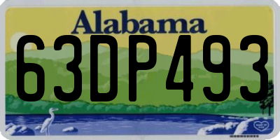 AL license plate 63DP493